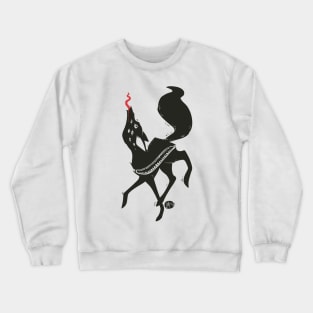 Creepy Cute Dancing Fox Creature Crewneck Sweatshirt